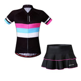 Jenda Women's Cycling Jersey with Mini Skirt Set