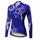 Blue Belle Women's Long Sleeve Pro Team Cycling Jersey