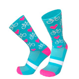 LoveToBike Pro Unisex Compression Cycling Socks