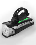 SuperBright Rechargeable Bike Headlight w/ Horn, Speed Meter & LCD Screen