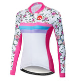 Sleek Streak Women's Long Sleeve Pro Team Cycling Jersey